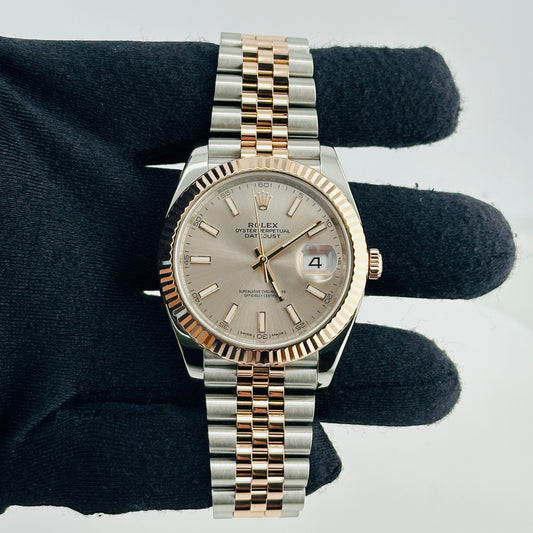 Rolex Datejust Sundust Dial on D Link Jubilee Bracelet Ref. 126331 Card 2017 — view 2