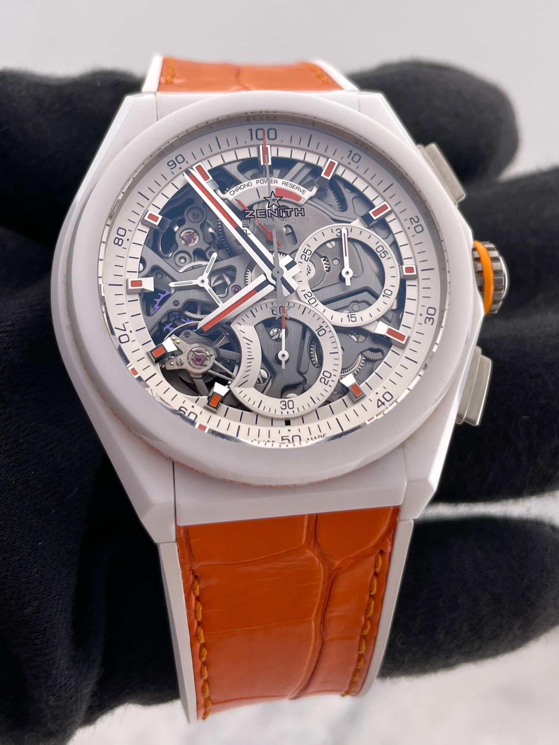 Zenith Defy El Premiro 21 Skeleton Dial on Leather Ref. 49.9003.9004 — view 3