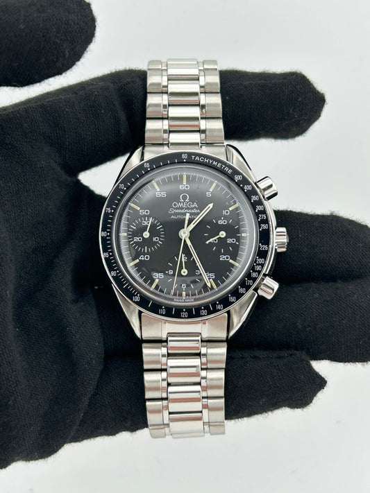 Omega Speedmaster Reduced Black Dial on Stainless Steel Bracelet Ref. 3510.5 Card — view 2