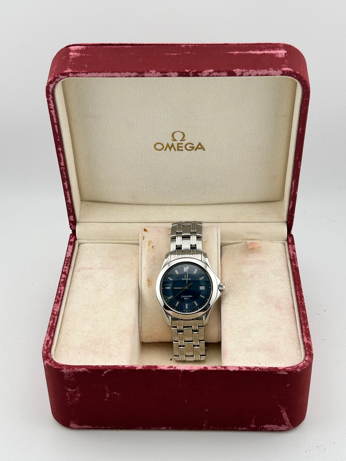 Omega Seamaster Blue Dial on Omega Ref. 2511.82 with Box — view 7