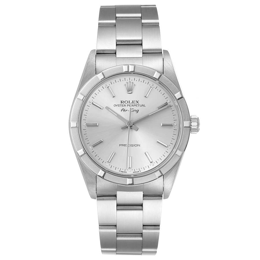Rolex Air-King Silver Stick Dial on Oyster Bracelet Ref. 14010 1991
