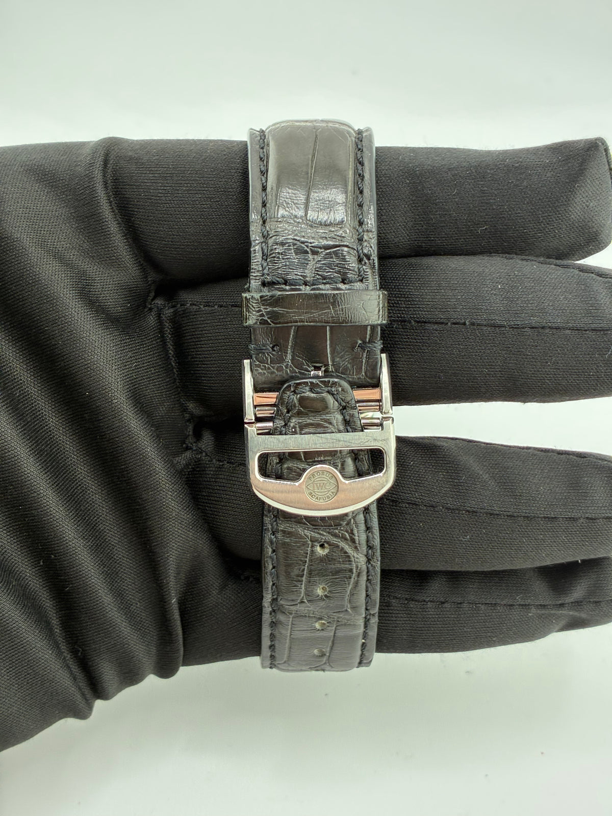Iwc Portuguese Green Dial on Leather Strap Ref. IW371615 — view 4