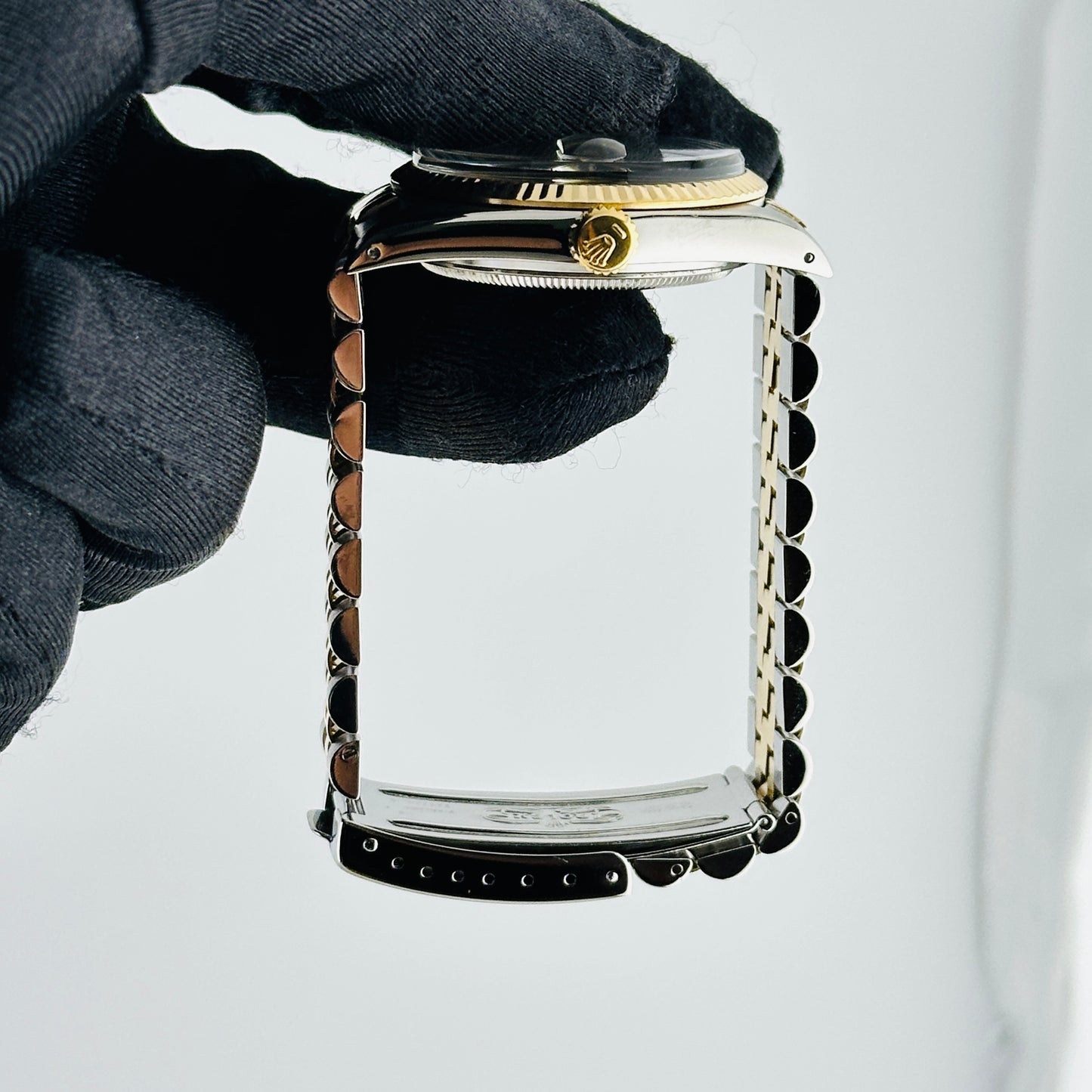 Rolex Datejust Champagne Diamond Factory Dial on D Link Jubilee Bracelet Ref. 16013G 1988 — view 6