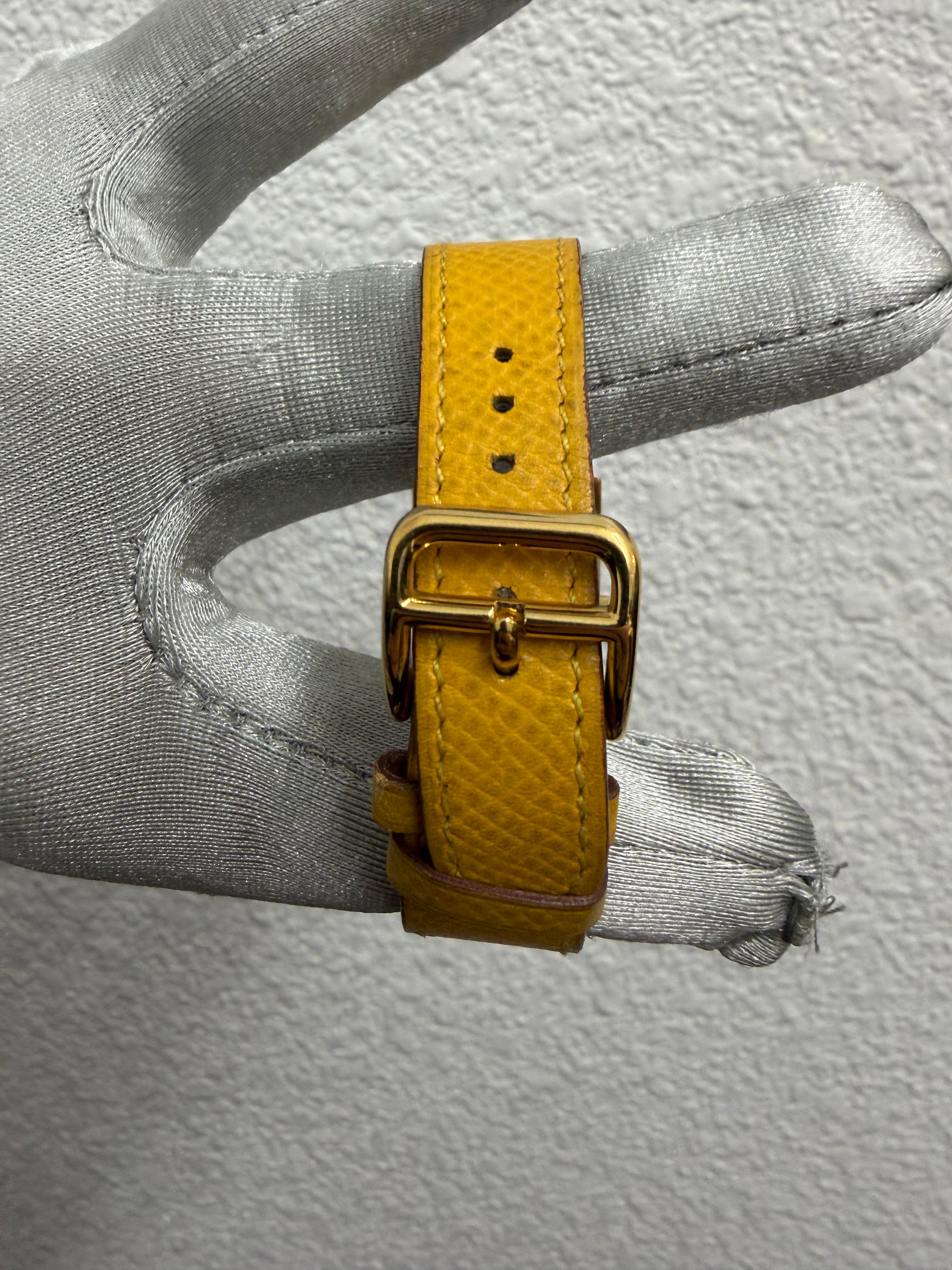Hermes Medor White Dial on Leather Ref. MEDOR — view 3
