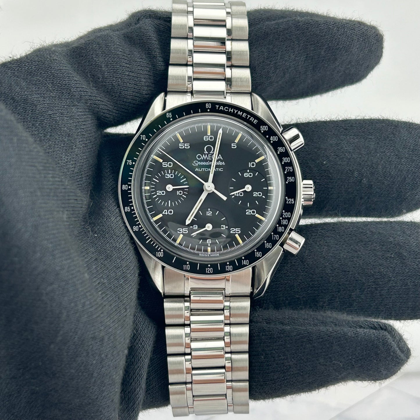 Omega Speedmaster Reduced Black Dial on Stainless Steel Ref. 3510.5 Card 1994 — view 2