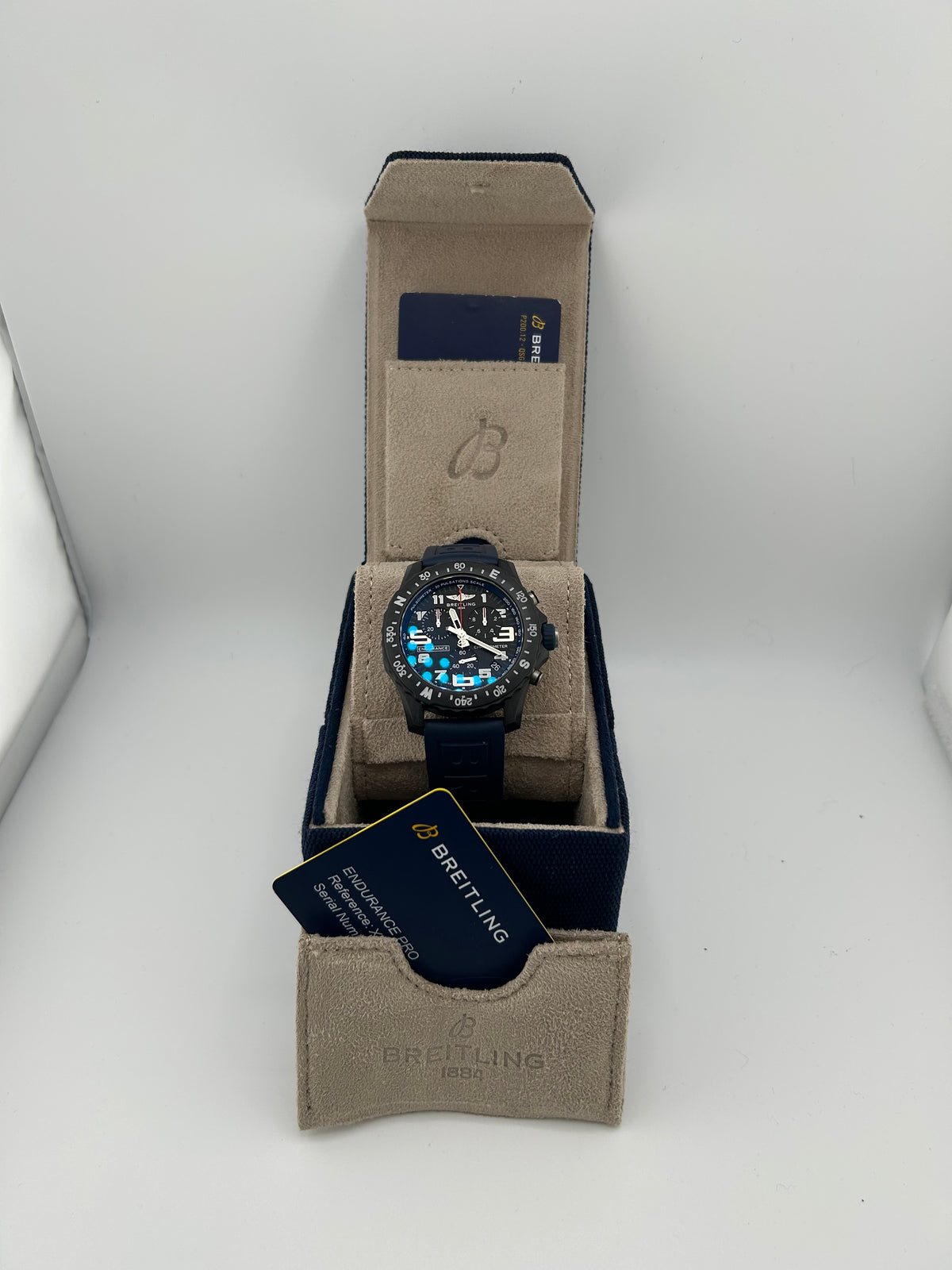 Breitling Endurance Pro Black Dial on Rubber Strap Ref. X82310D51B1S1 Complete — view 8