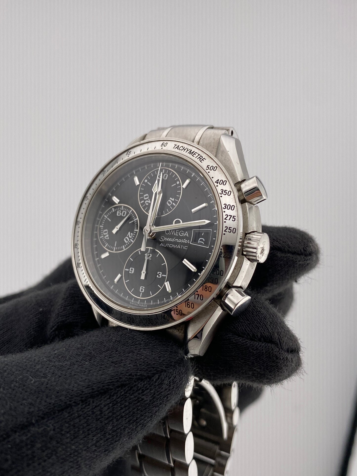 Omega Speed Master Black Dial on Stainless Steel Bracelet Ref. 3513.50.00 Card 2003 — view 3