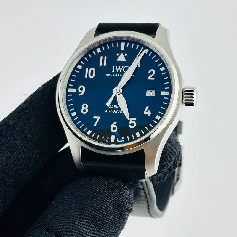 Iwc Pilot's Watch Mark XX Black / Arabic Numerals Dial on Leather Strap Ref IW328201 with Card 2025