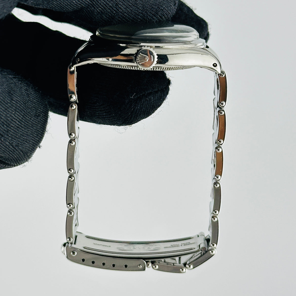 Rolex Oyster Perpetual Precision Albino White Dial Dial on Oyster Rivet Bracelet Ref. 6022 1963 — view 5