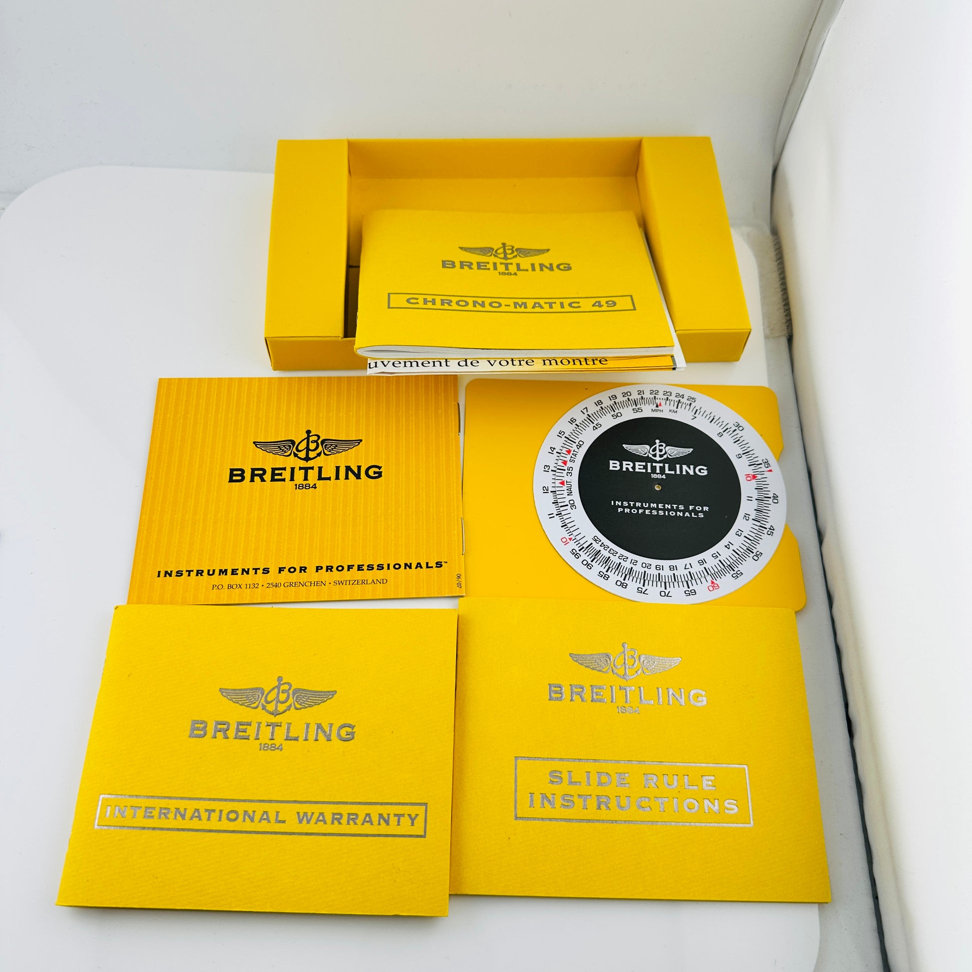 Breitling Chrono-Matic Brown Dial on Leather Band Ref. A14360 Papers 2010 — view 8
