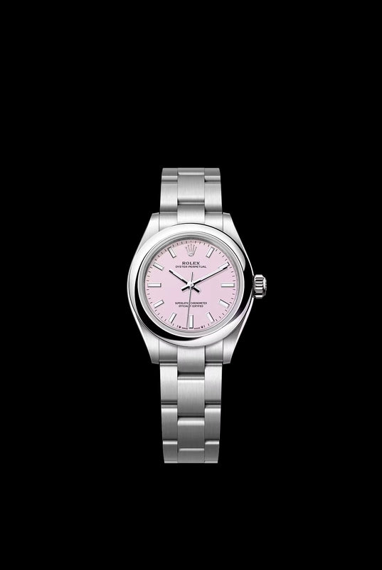 Rolex Oyster Perpetual 28 Candy Pink Dial on Oyster Ref 276200 with New Style Card Green 2025
