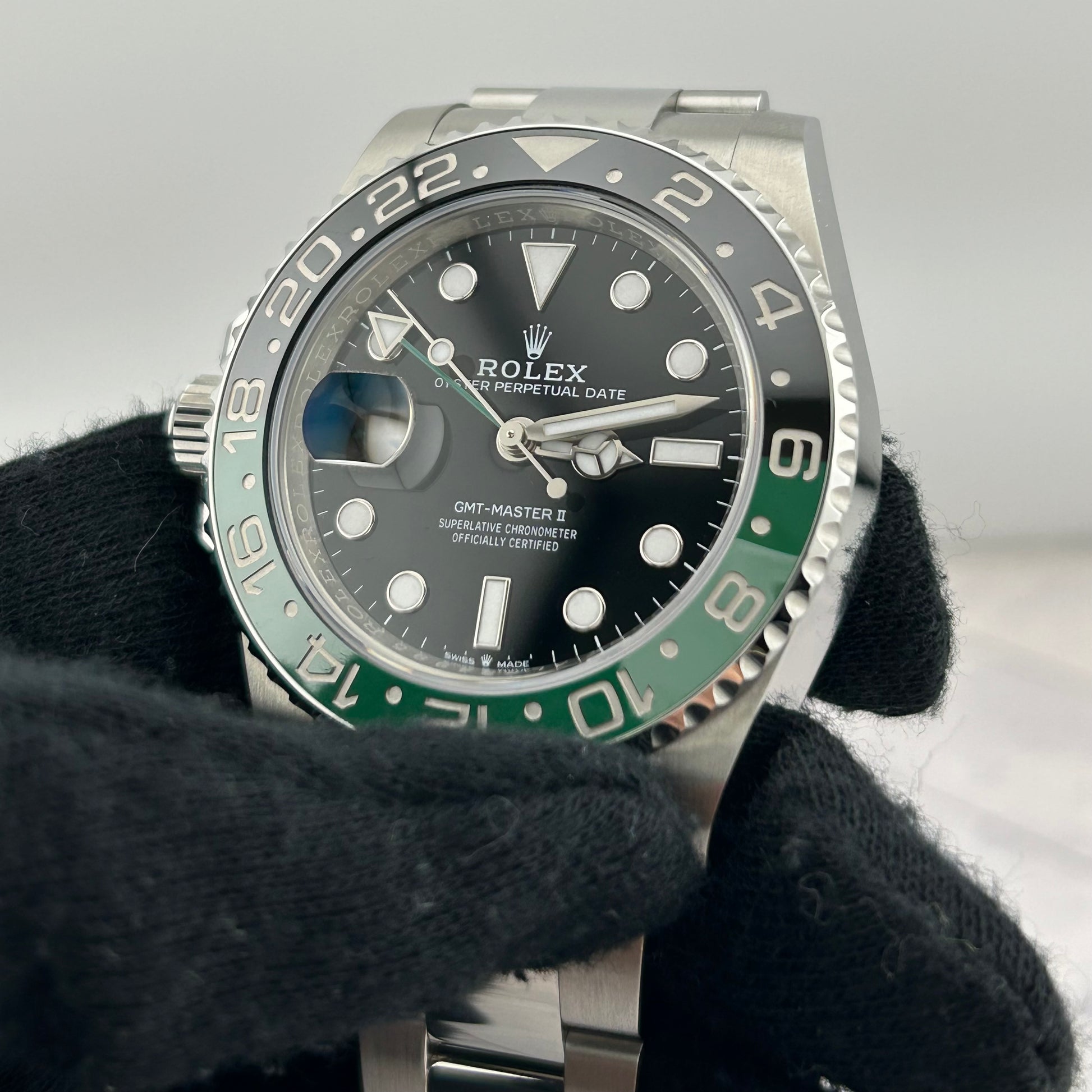 Rolex GMT-Master II "Sprite" Black Dial on Oyster Ref. 126720VTNR Card 2024 — view 3