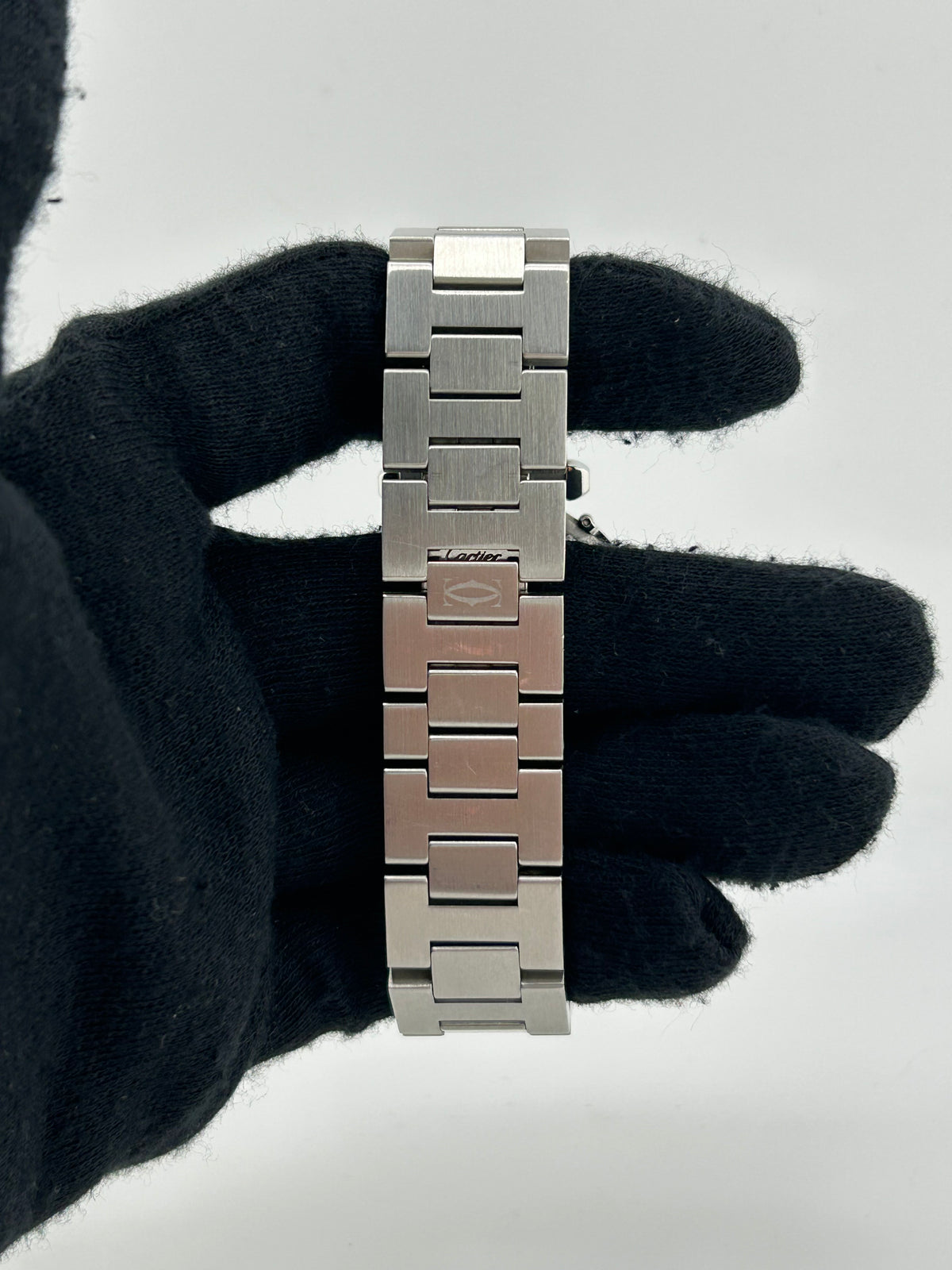 Cartier Pasha C White Dial on Stainless Steel Bracelet Ref. W31015M7 — view 4