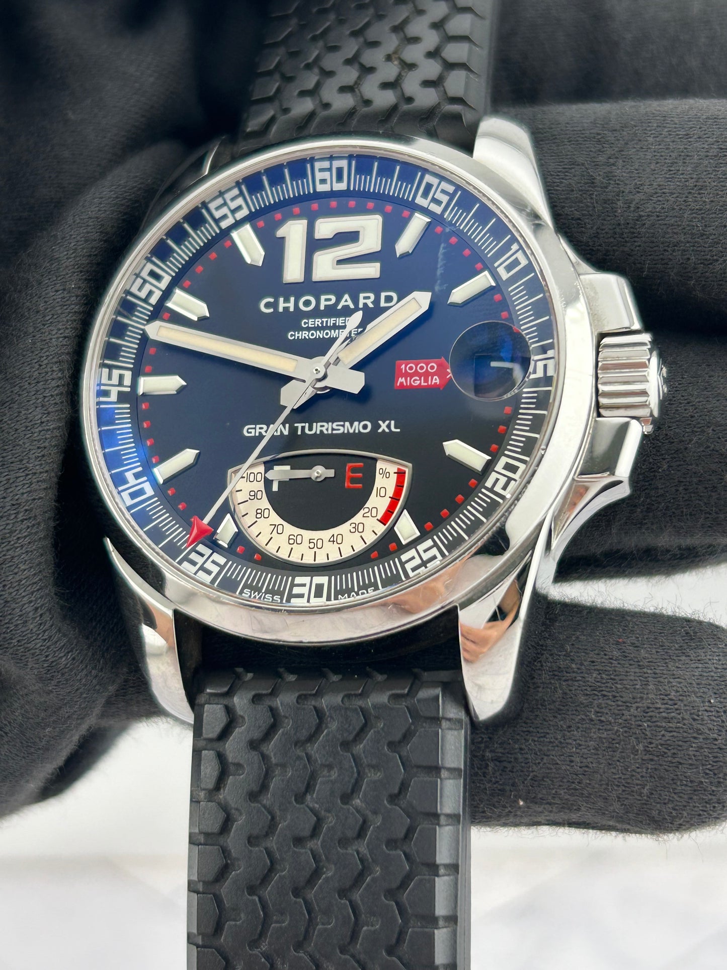 Chopard Mille Miglia GTXL Black Dial on Rubber Ref. 16/8457-3001 Papers 2007 — view 3
