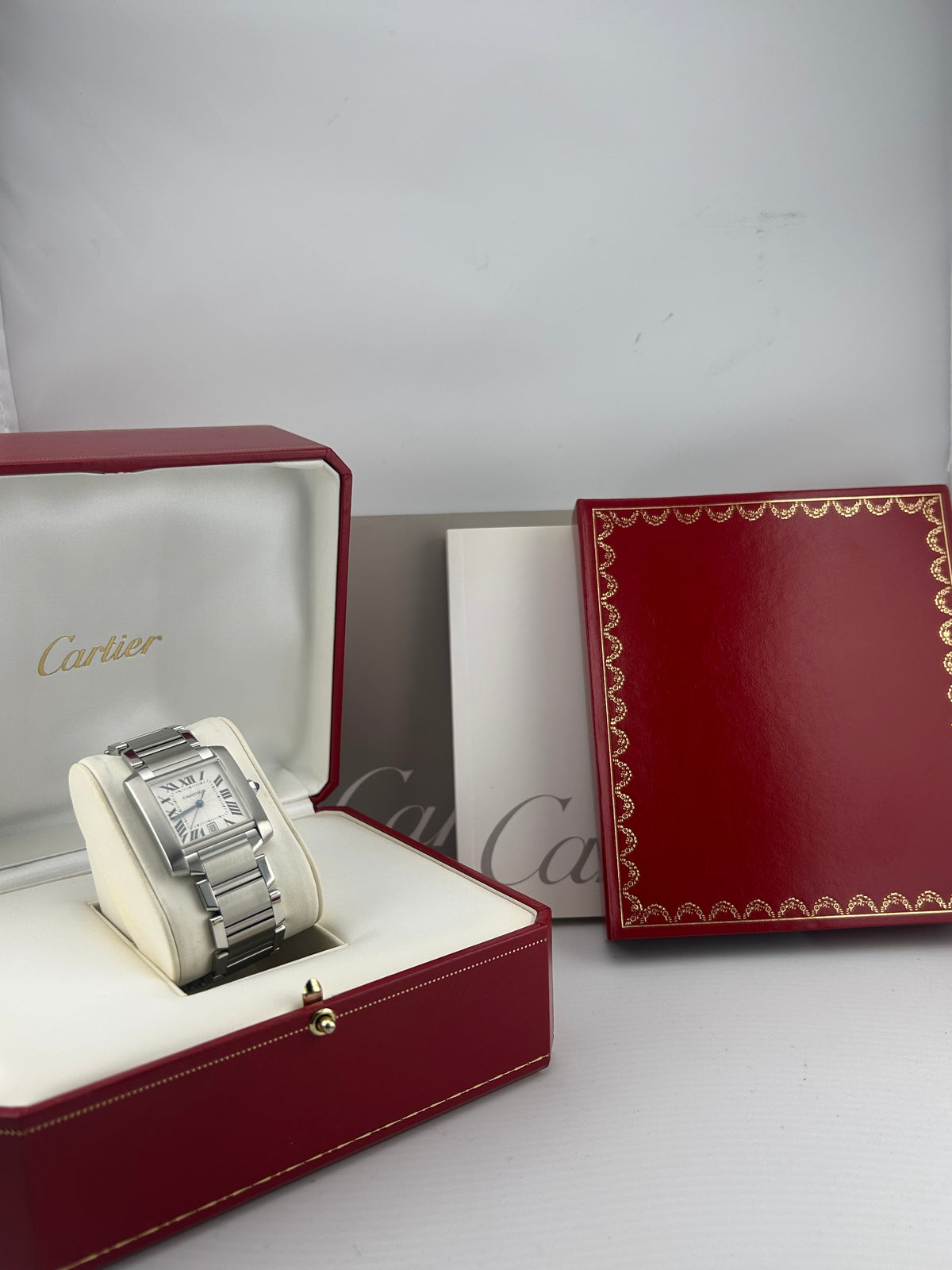 Cartier Tank Francaise Silver Dial on Bracelet Ref. W51002Q3 Complete 2000 — view 7