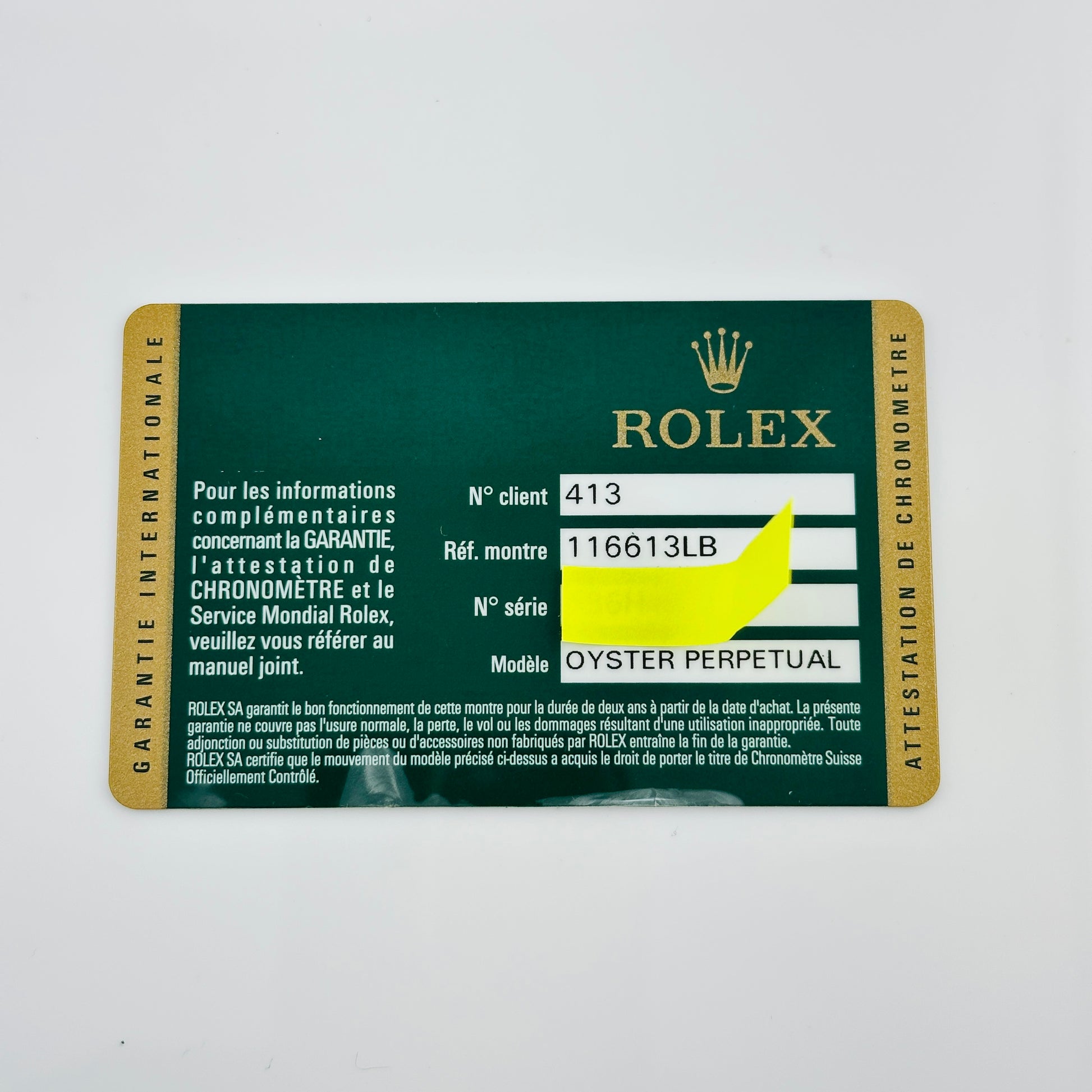 Rolex Submariner Blusey Blue Dial on Oyster Bracelet Ref. 116613LB Card 2014 — view 2