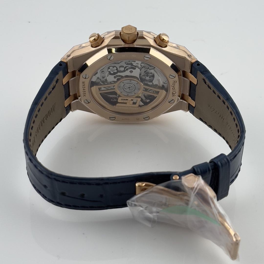 Audemars Piguet Royal Oak Chrono Blue Dial on Leather Ref. 26240OR.OO.D315CR.02 Card 2022 — view 4