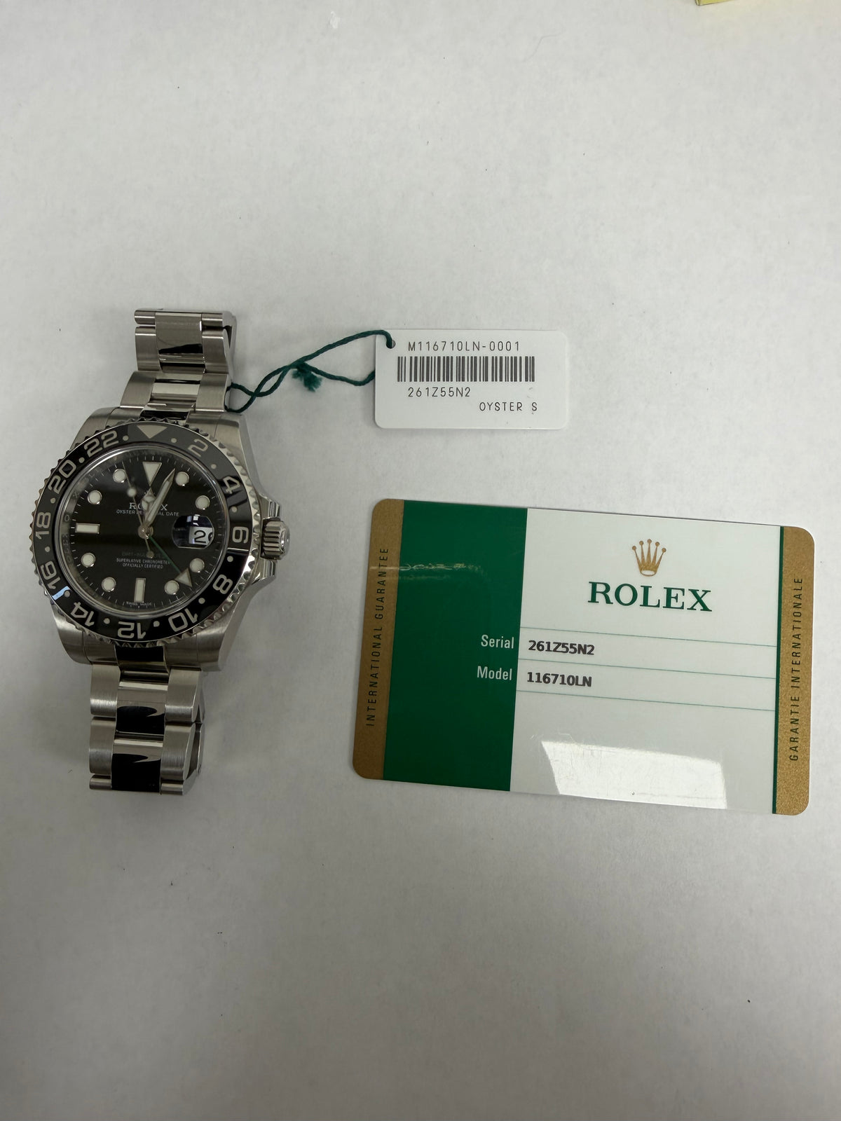 Rolex GMT-Master II Black Dial on Oyster Ref. 116710LN Card 2016 — view 6