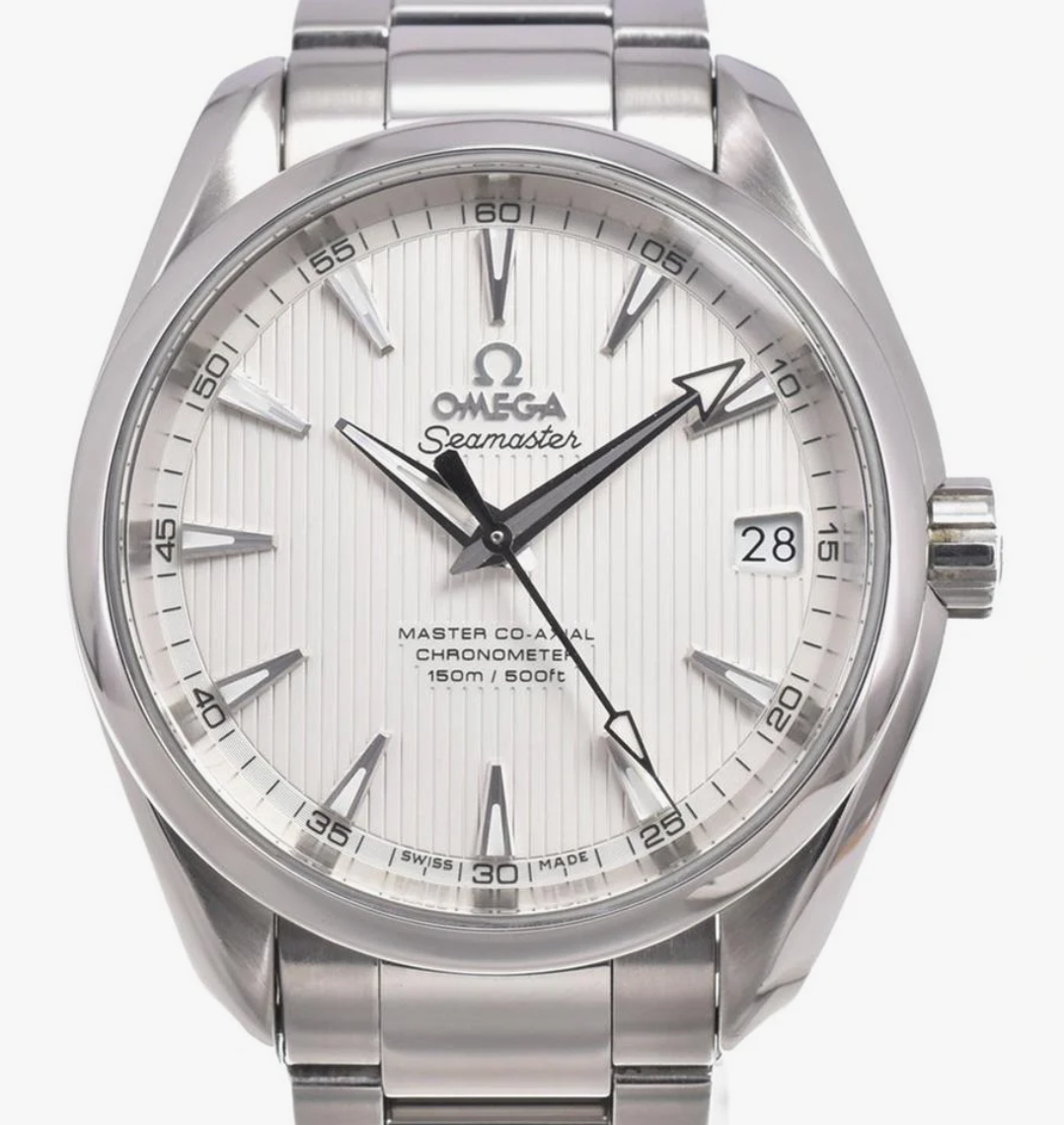 Omega Seamaster Aqua Terra White Dial on Stainless Steel Bracelet Ref. 231.10.39.21.02.002 Card 2017