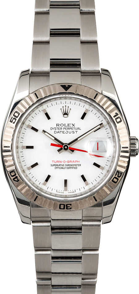 Rolex Datejust White Dial on Oyster Ref. 116264 Papers 2005