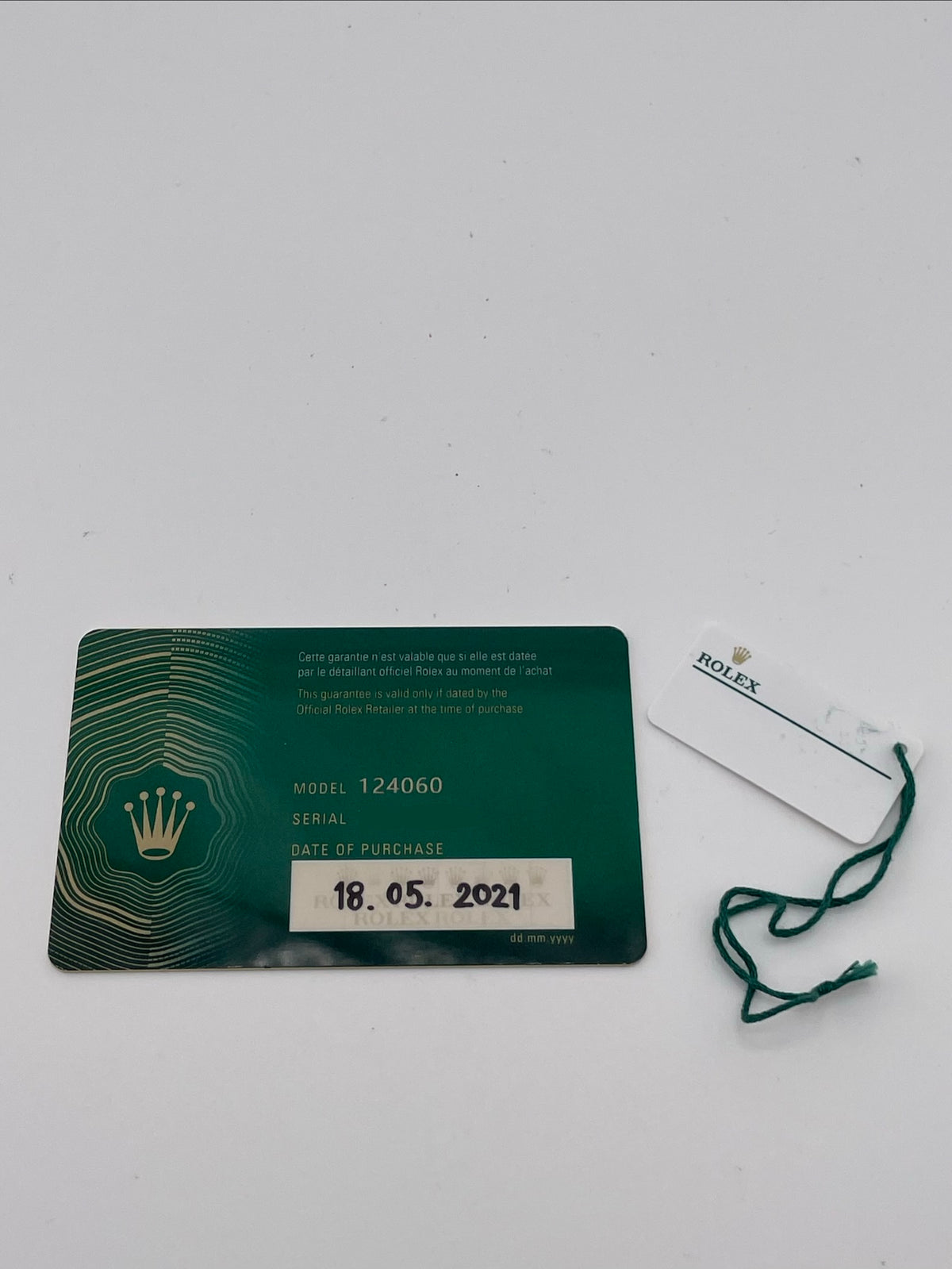 Rolex Submariner No-Date Black Dial on Oyster Ref. 124060 Card 2021 — view 7