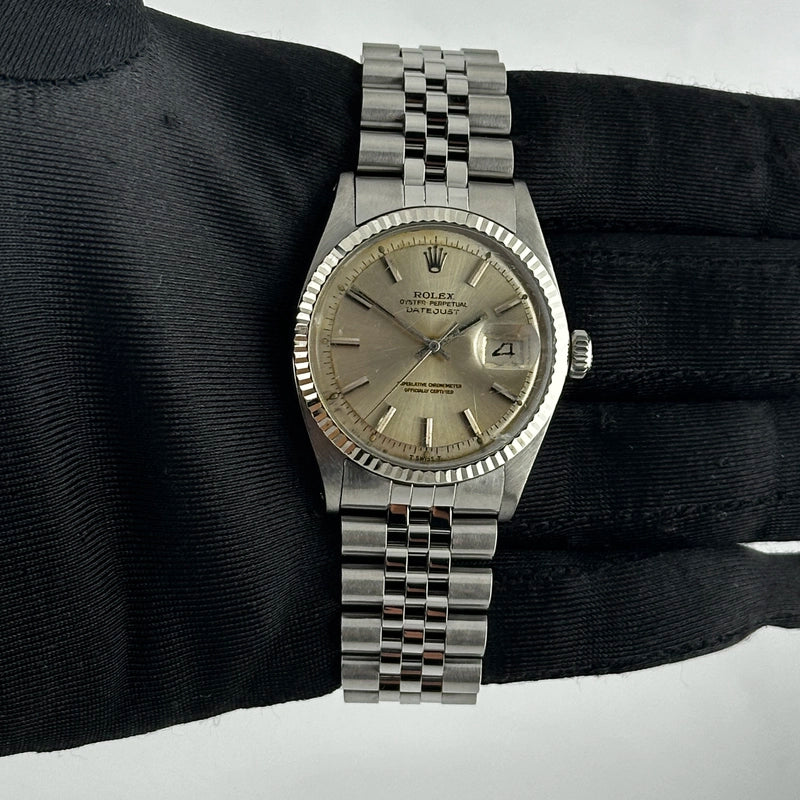 Rolex Datejust Silver Index Dial on Jubilee Ref 1601