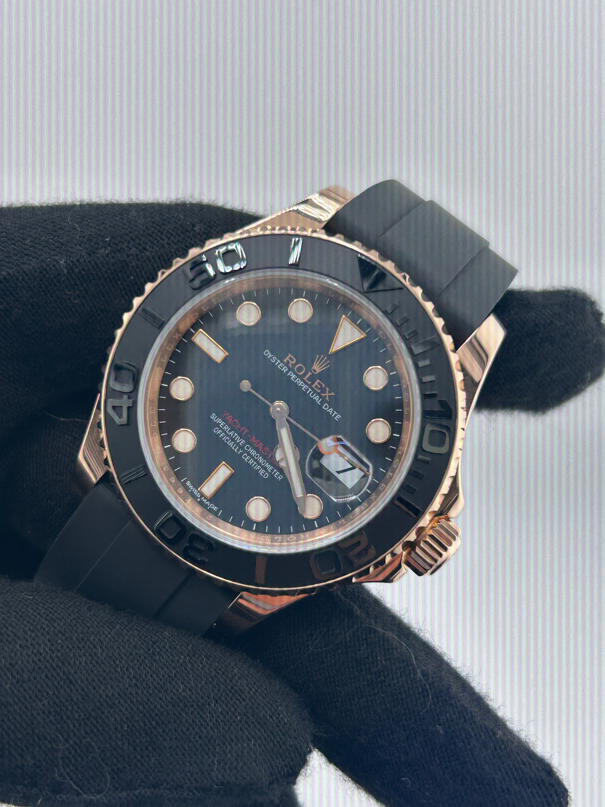 Rolex Yacht-Master Black Dial on Oyster Ref. 116655 Card 2018 — view 3