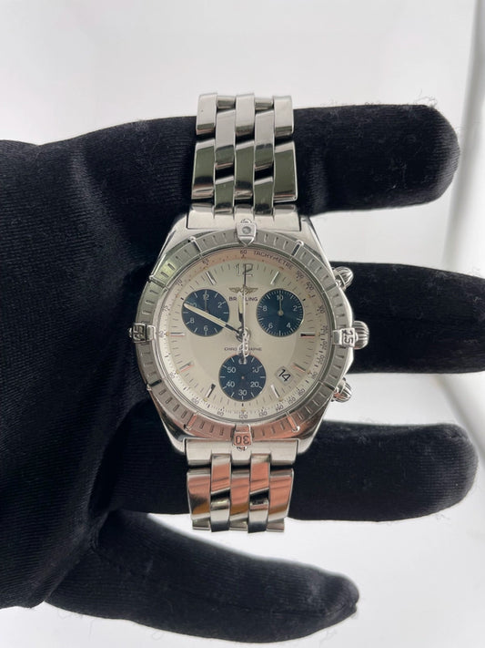 Breitling Sirius Silver Dial on 5 Row Links Ref A53011