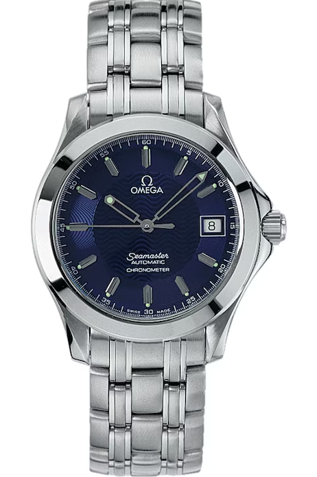 Omega Seamaster Blue Wave Motif Dial on Stainless Steel Bracelet Ref. 2501.81