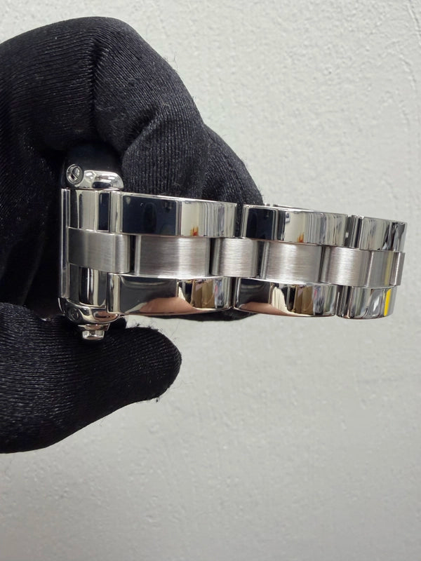 Cartier Roadster XL Chrono Silver Roman Numerals Dial Ref 2618 with Papers 2004