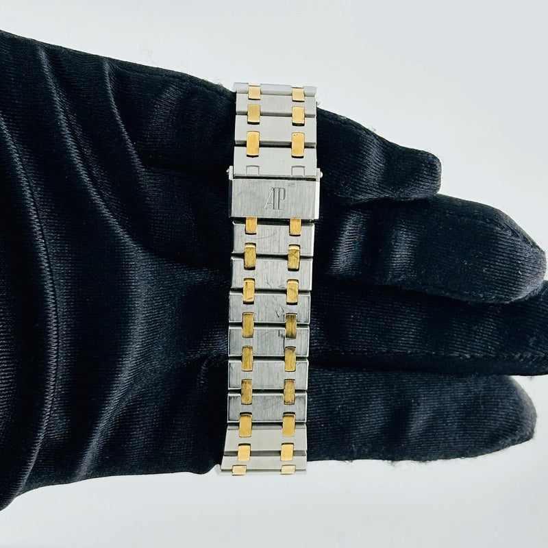 Audemars Piguet Royal Oak Gray Dial on 2 Tone Bracelet Ref 56143SA