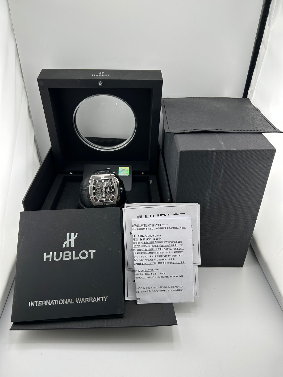Hublot Spirit of Big Bang Gray Skeleton Dial on Leather Strap Ref. 601.NX.0173.LR Complete 2022 — view 7