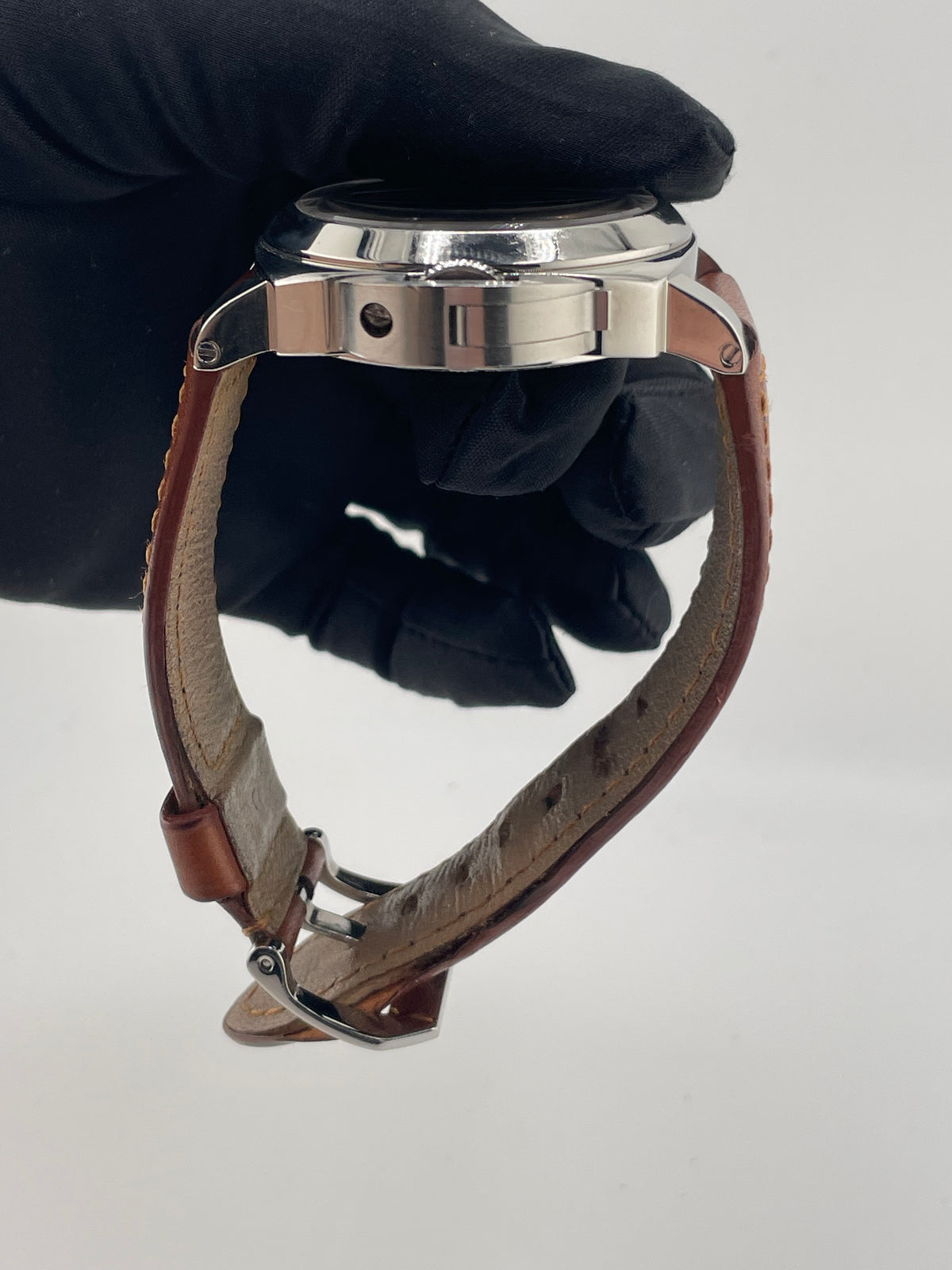 Panerai Luminor Marina Black Dial on Brown Leather Strap Ref. PAM00111 — view 6