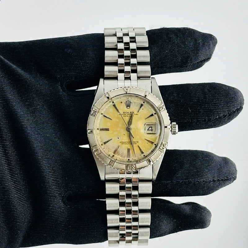 Rolex Datejust Thunderbird Silver Stick Dial on Jubilee Ref 1625