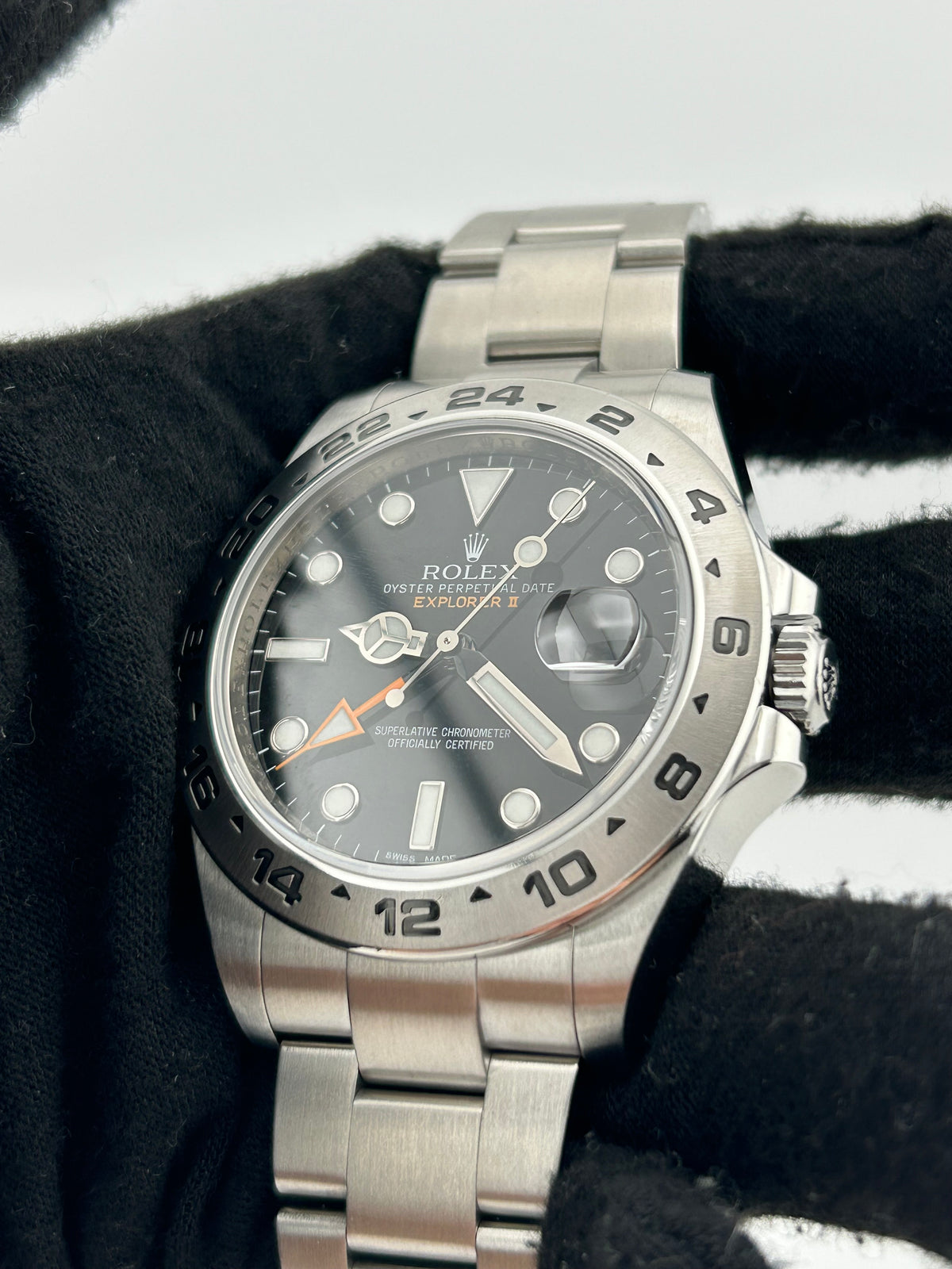 Rolex Explorer II Black Dial on Oyster Steel Bracelet Ref. 216570 Card 2013 — view 3