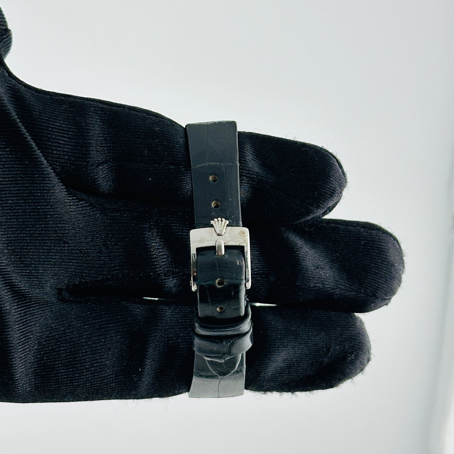 Rolex Cellini Silver Stick Dial on Leather Ref. 3802/9 1972 — view 3