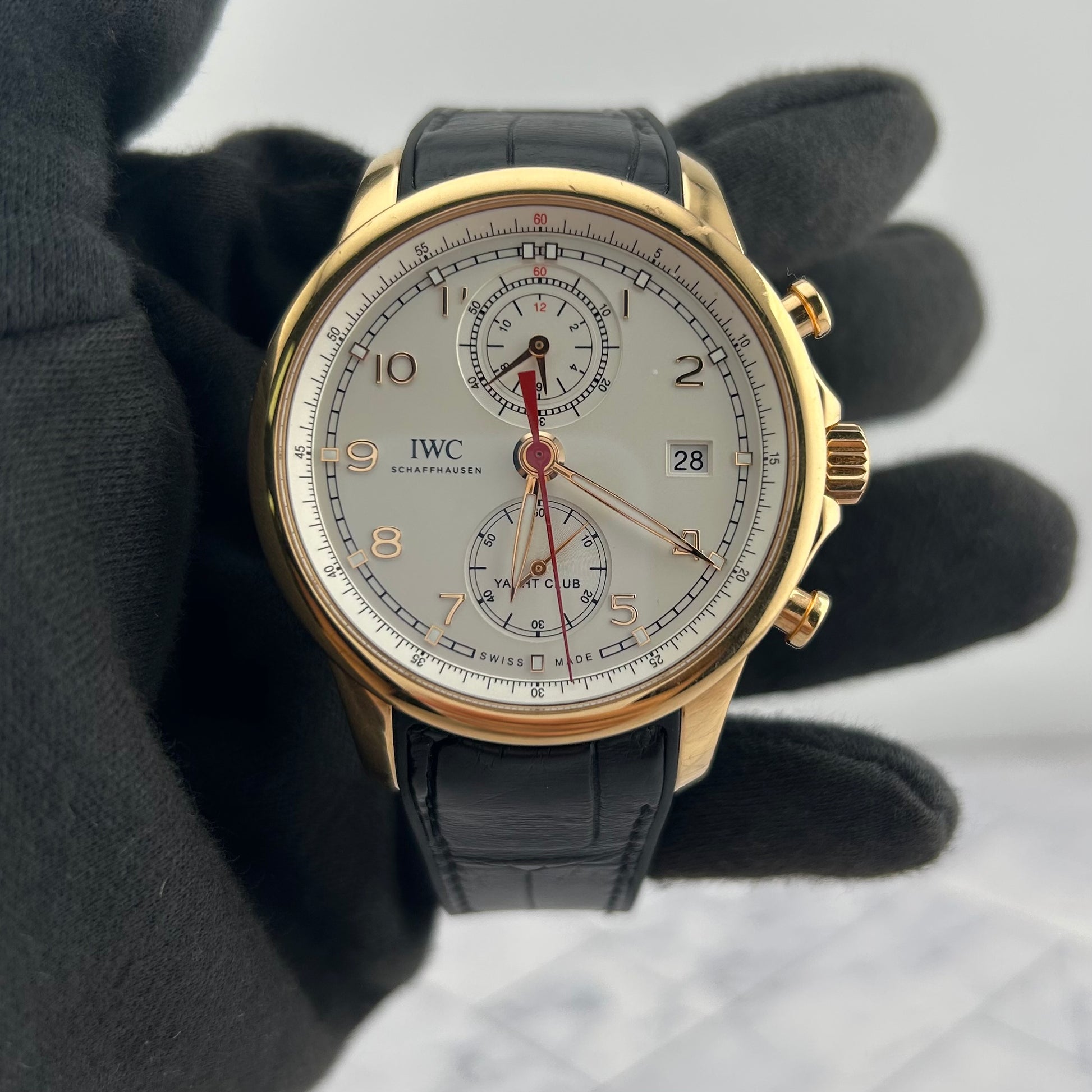 Iwc Portugieser Yacht Club White Arabic Numerals Dial on Rubber Strap Ref. IW390501 Card 2014 — view 2