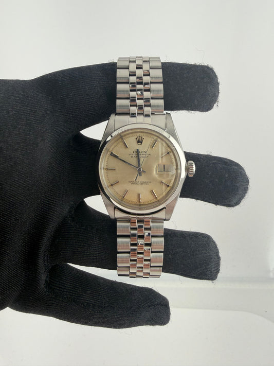 Rolex Datejust Silver Dial on Jubilee Folded Ref. 1600 1969 — view 2