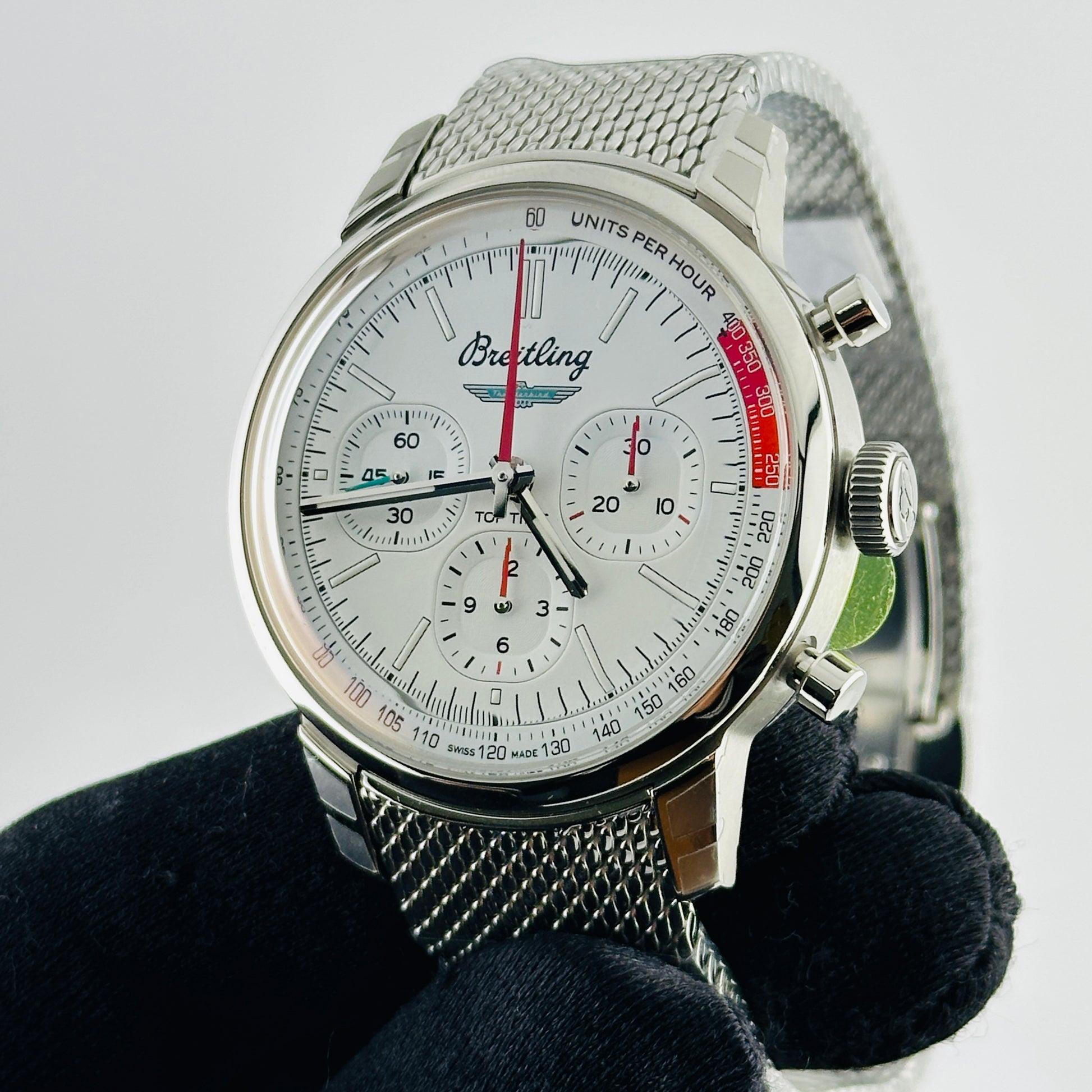Breitling Top Time White Dial on Mesh Steel Ref. AB0176 Card 2026 — view 3