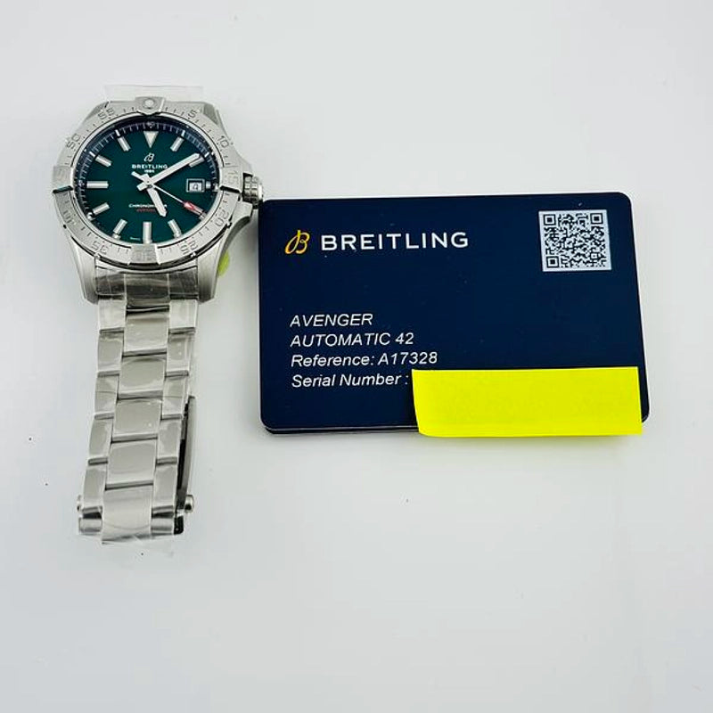 Breitling Avenger Automatic Green Dial Ref A17328101L1A1 with Card 2026