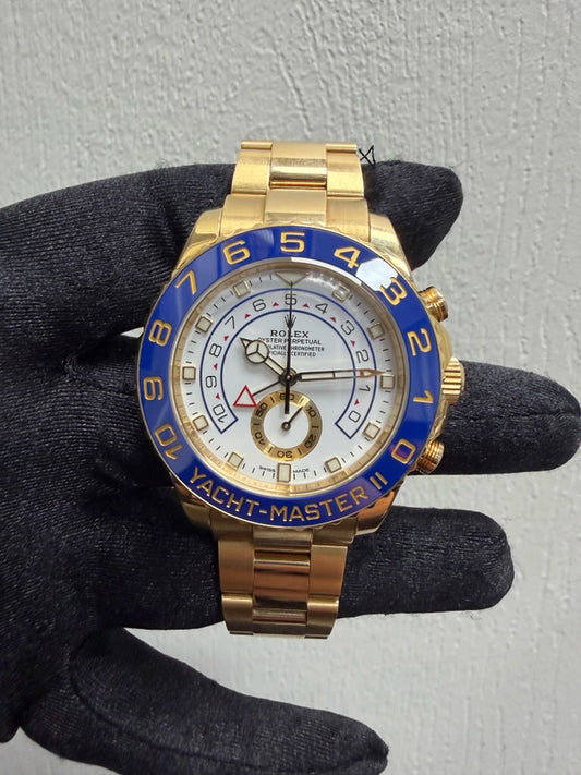 Rolex Yacht-Master II White Dial on Oyster Ref 116688 with New Style Card White 2018