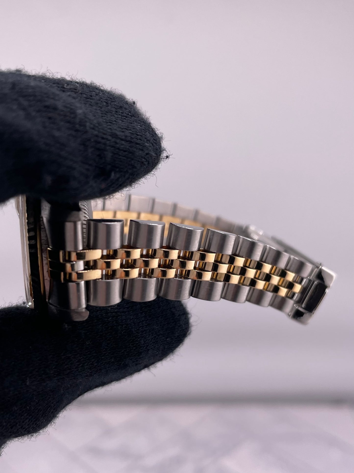 Rolex Datejust Lady Champagne Stick Dial on D Link Jubilee Ref. 69173 — view 5