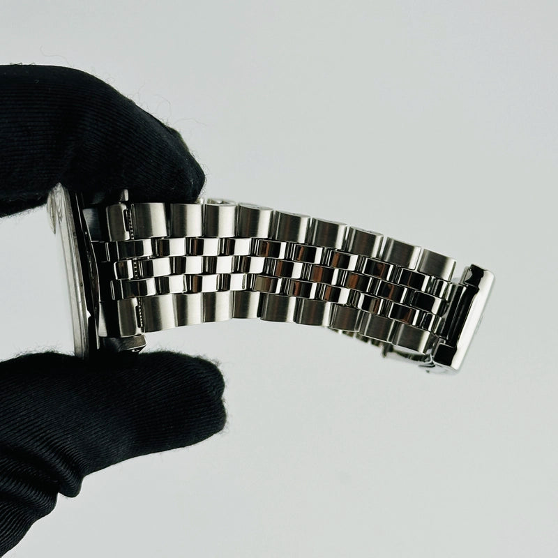 Rolex Datejust Silver Linen Dial on Jubilee Folded Ref 1600