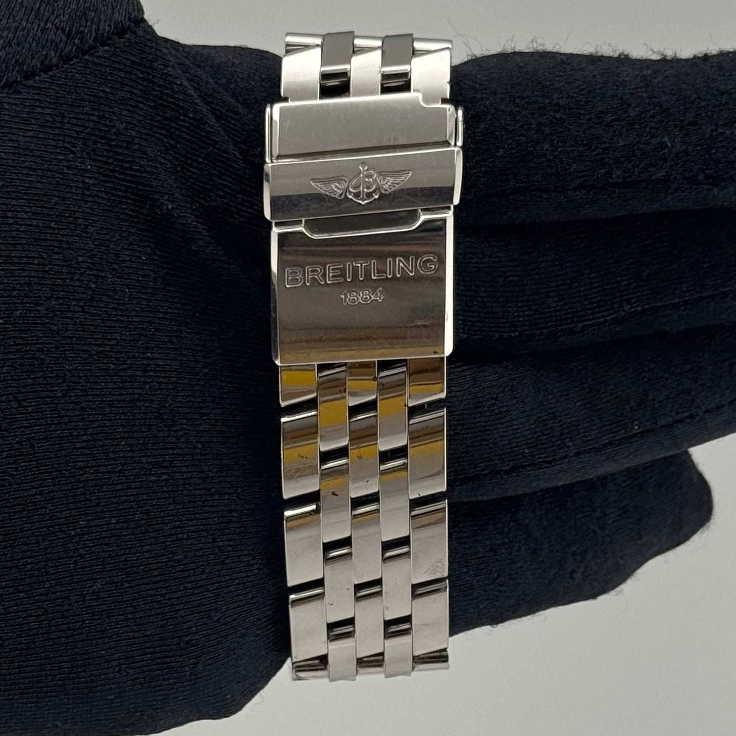 Breitling Chronomat Evolution White M.O.P. Dial on Stainless Steel Bracelet Ref. A13356 Manuals Only — view 3