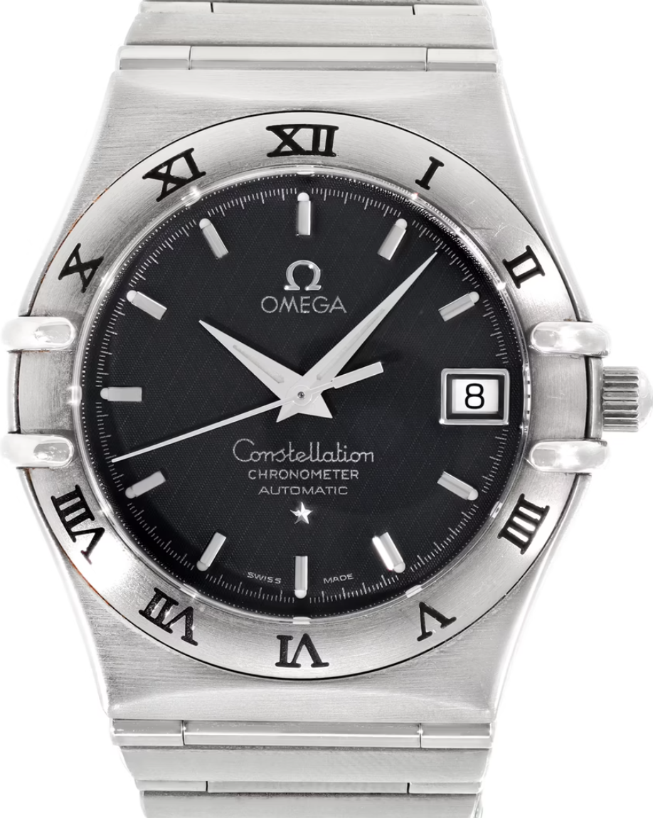 Omega Constellation Black Dial on Stainless Steel Bracelet Ref. 1502.40
