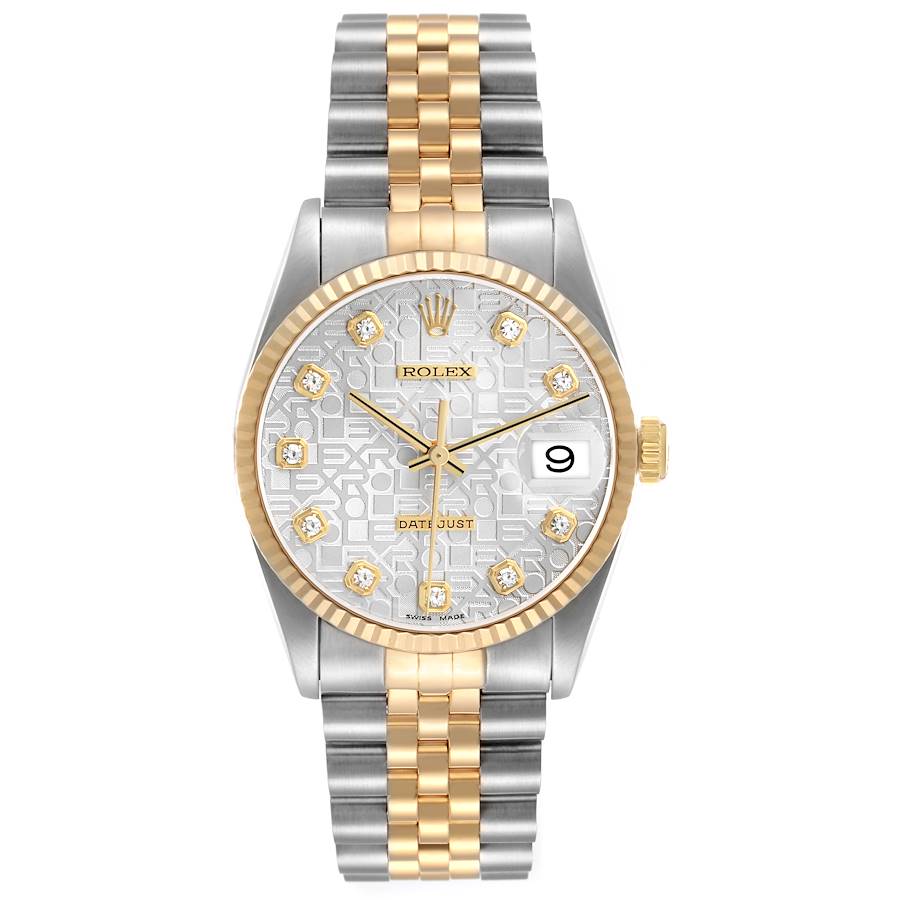 Rolex Datejust Anniversary Factory Diamond Dial Dial on D Link Jubilee Ref. 16233 1994
