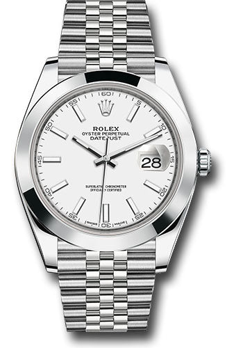 Rolex Datejust White Index Dial on Jubilee Ref. 126300 Card 2024