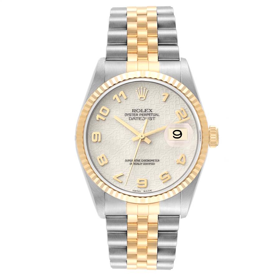 Rolex Datejust Ivory Anniversary Arabic Dial on Jubilee Ref. 16233 1989