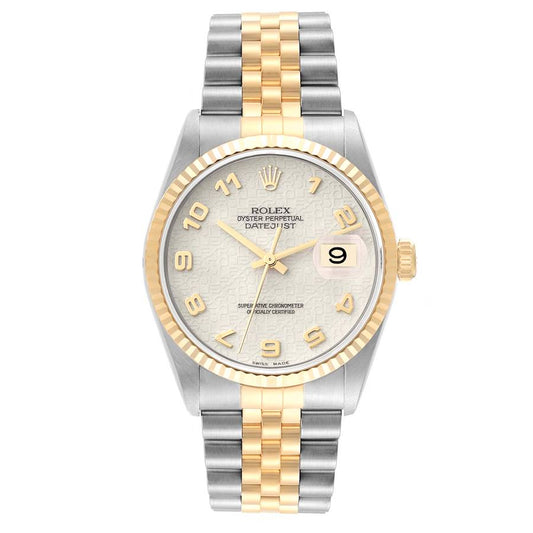 Rolex Datejust Ivory Anniversary Arabic Dial on Jubilee Ref. 16233 1989