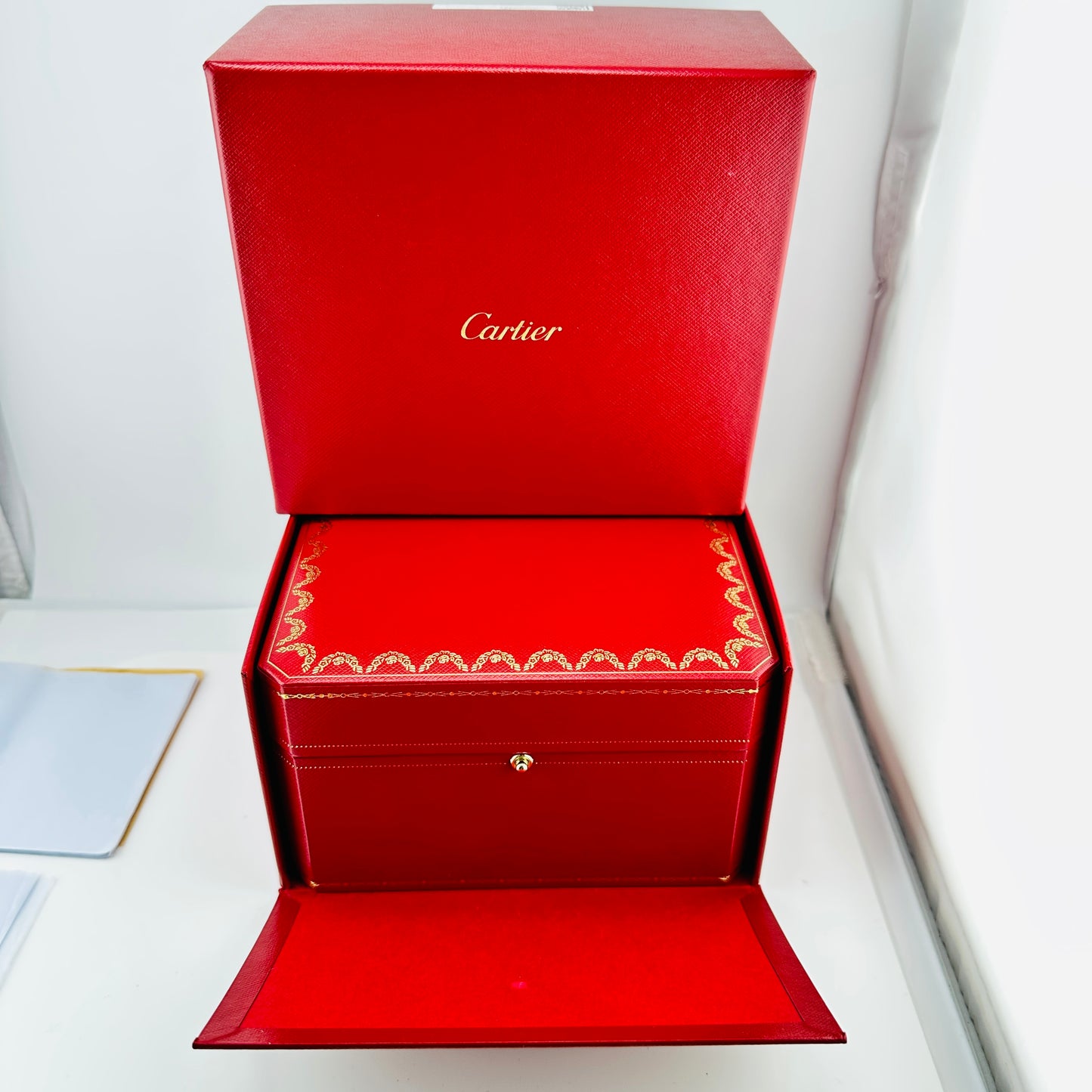 Cartier Santos de Cartier Medium Green Dial on Stainless Steel Bracelet Ref. 4075/WSSA0061 Card 2024 — view 9